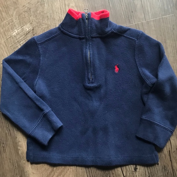 Polo Ralph Lauren Other - Boys Polo Navy Blue Knit Long Sleeve Pullover Size 2T